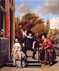 A Burgher of Delft and His Daughter by Jan Steen